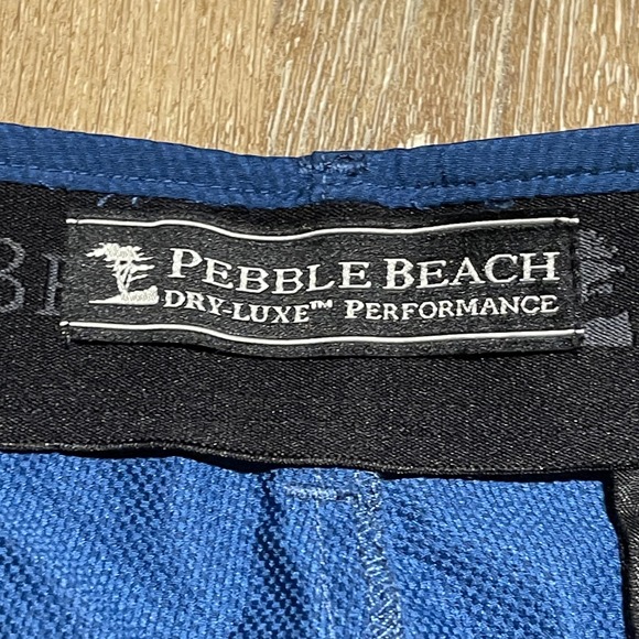 Pebble Beach Mens Dry Luxe Performance Golf Shorts Navy Blue Size 34‎ EUC - Picture 3 of 7